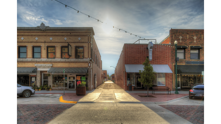 Sunlight Beaming Through an Alley