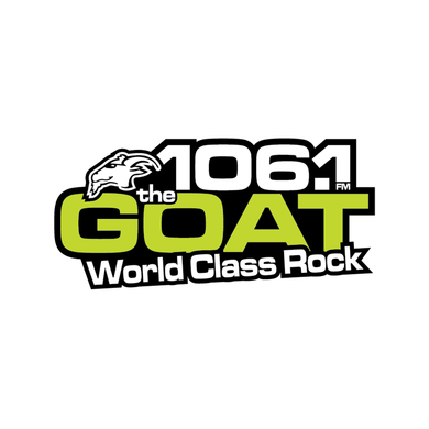 106.1 The GOAT logo
