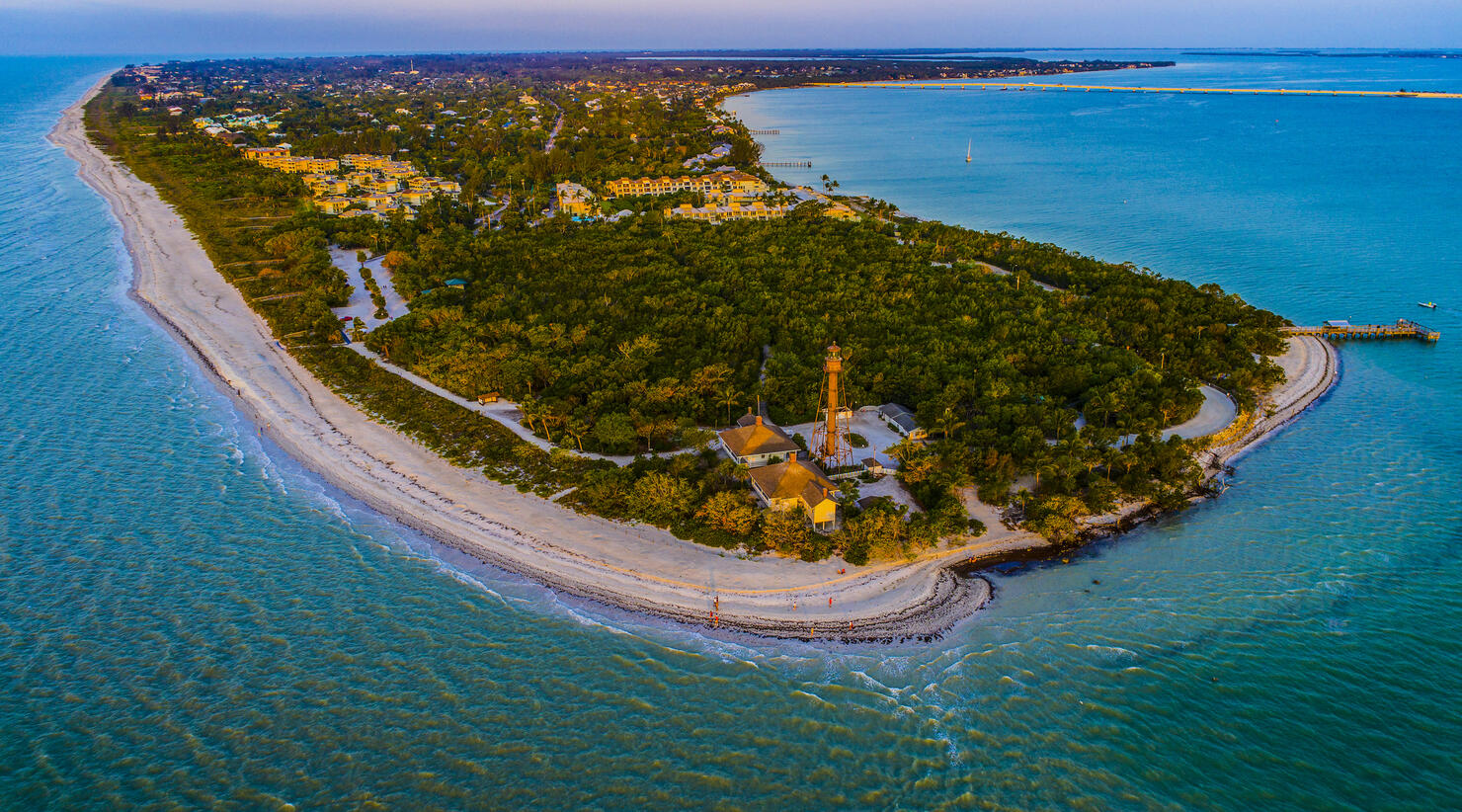 Sanibel Island,Florida Aerial Sunrise
