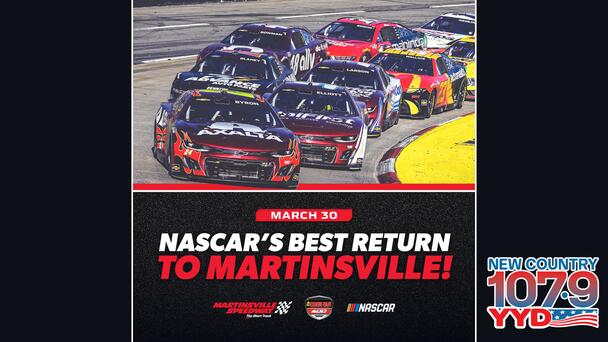Win a Pair of Tickets to the Cookout 400 at Martinsville Speedway From New Country 107.9 YYD!