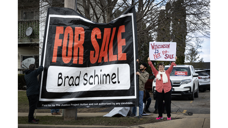 Candidate For Wisconsin Supreme Judge Brad Schimel Campaigns Throughout The State