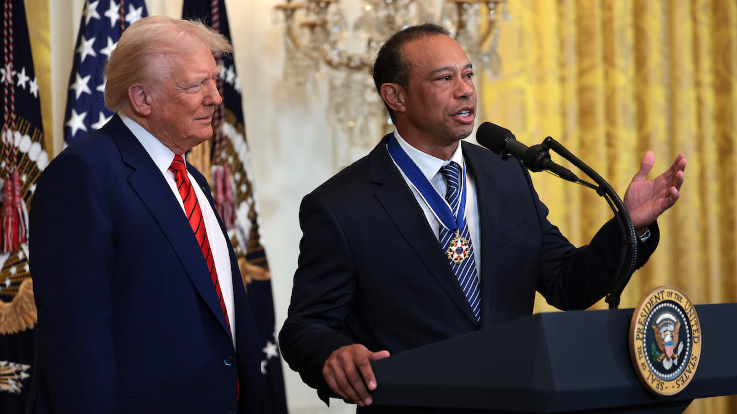 President Trump Holds Reception Honoring Black History Month In The East Room Of The White House