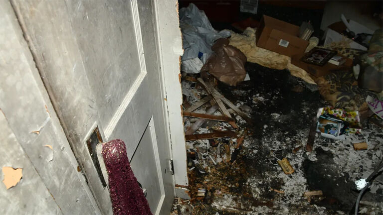 Photos from the house of horrors where a man was held captive for 20 years