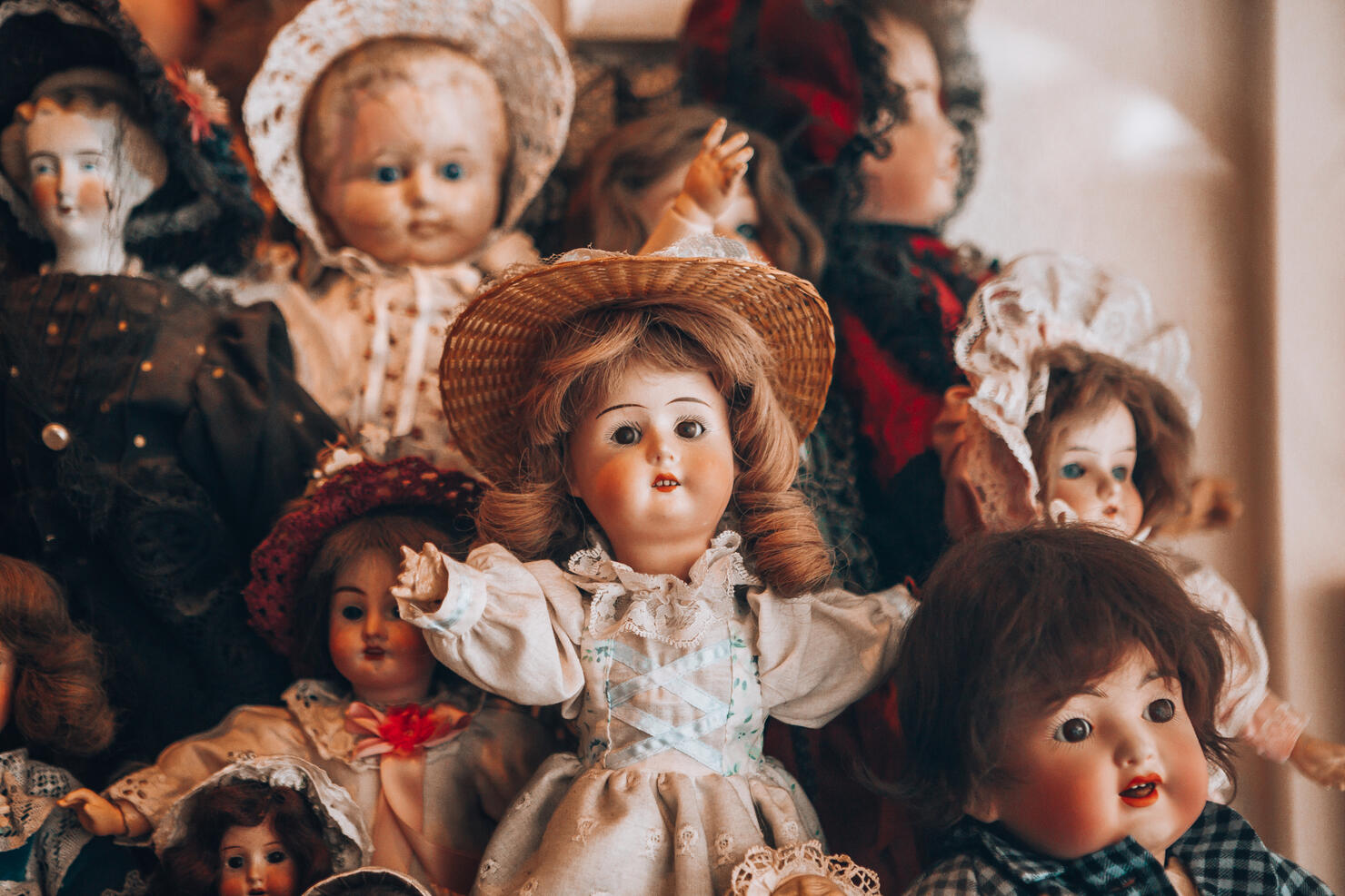 creepy vintage dolls