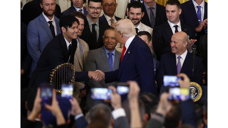 World Series Champs Los Angeles Dodgers Visit The White House