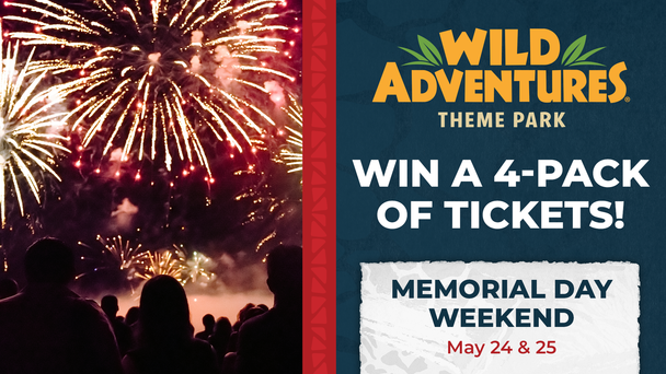 Wild Adventures Theme Park- Memorial Day Weekend!