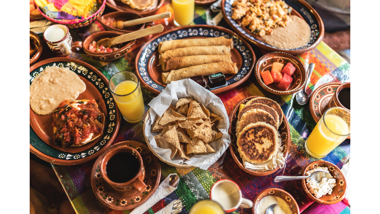 Mexican food on the table
