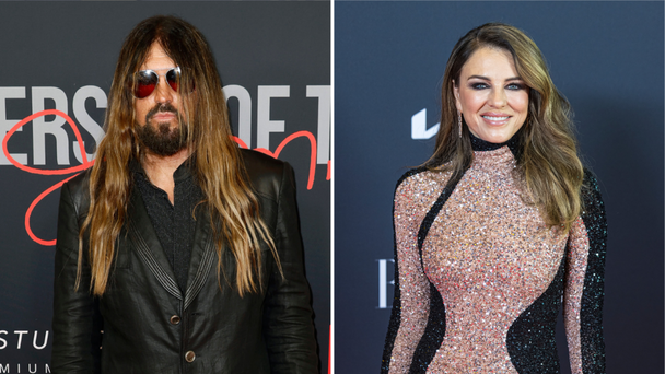Billy Ray Cyrus Shares Kiss With Girlfriend Elizabeth Hurley In New Photo