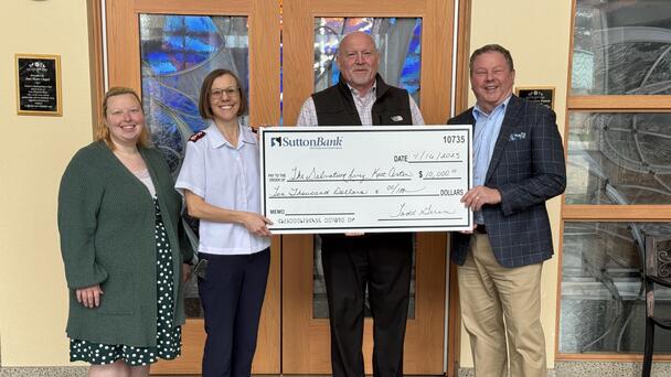 Ashland Salvation Army Kroc Center Receives $10,000 grant from Sutton Bank