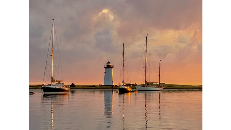 Sunrise on Edgartown Harbor.