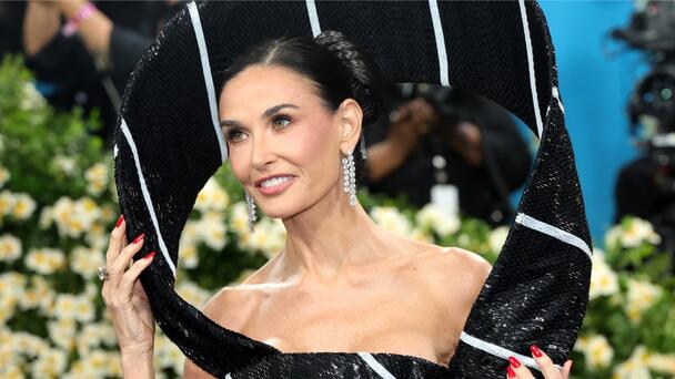 Demi Moore’s Structural Met Gala Look Is A Literal Black Tie Affair