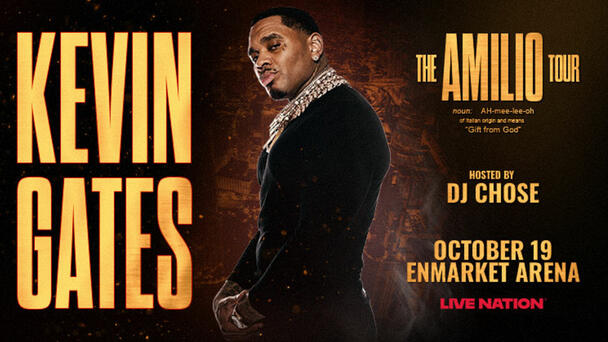 Win tickets to see Kevin Gates at Enmarket Arena!