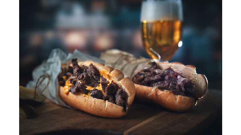 Chili Cheese Steak Sandwich Philly Style