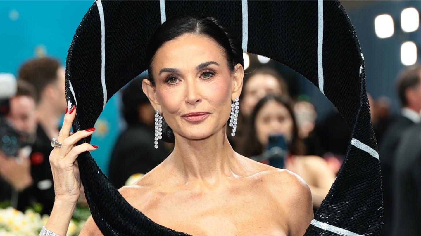 Demi Moore Shows Off Dog Pilaf’s Adorable Matching Met Gala Look