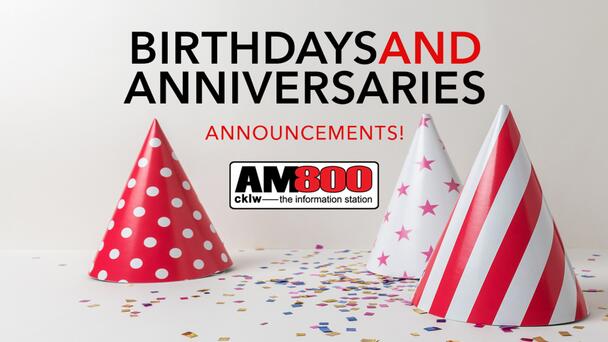 Birthdays & Anniversaries