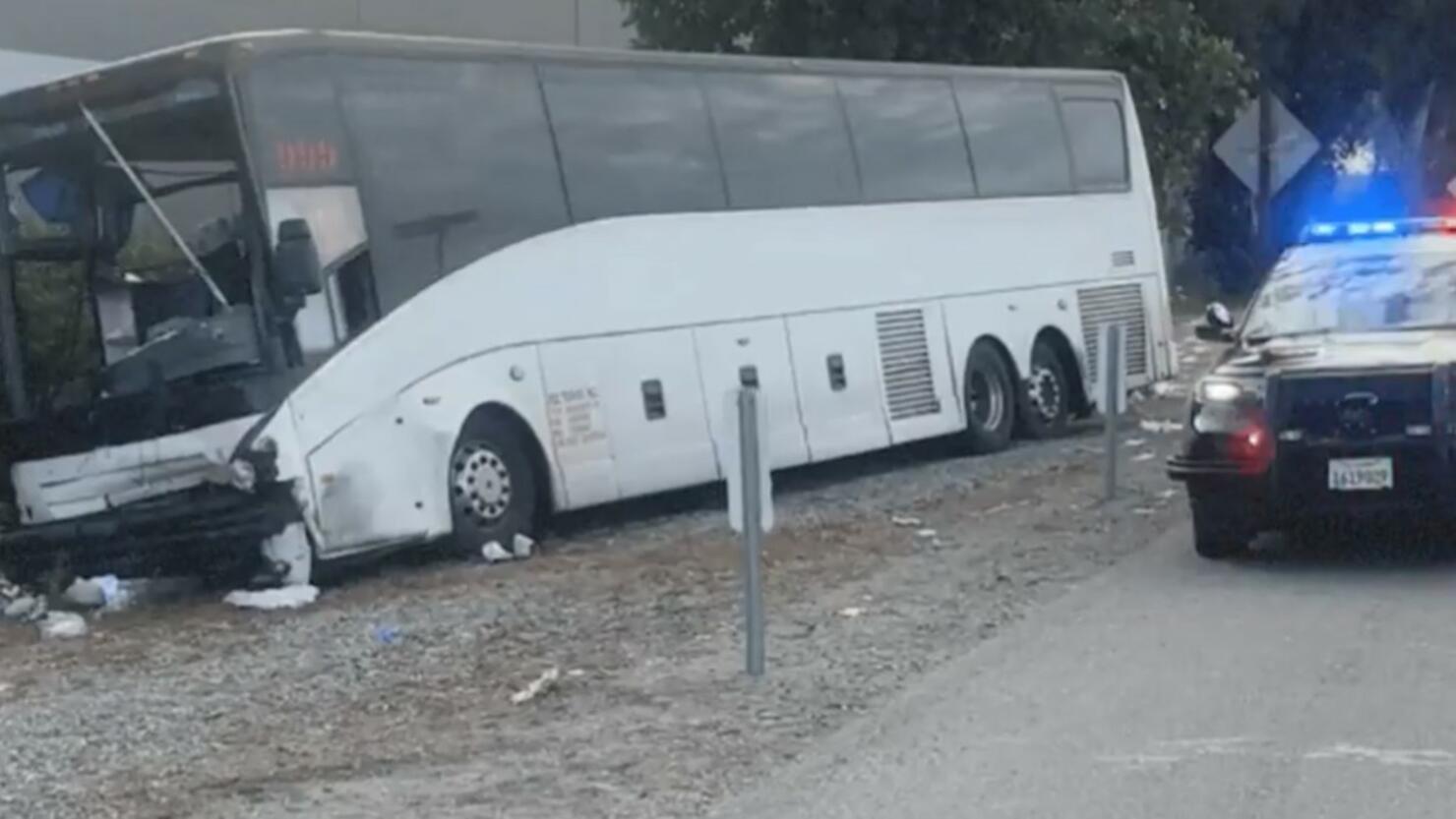 Tour bus crash leaves one person dead, dozens injured