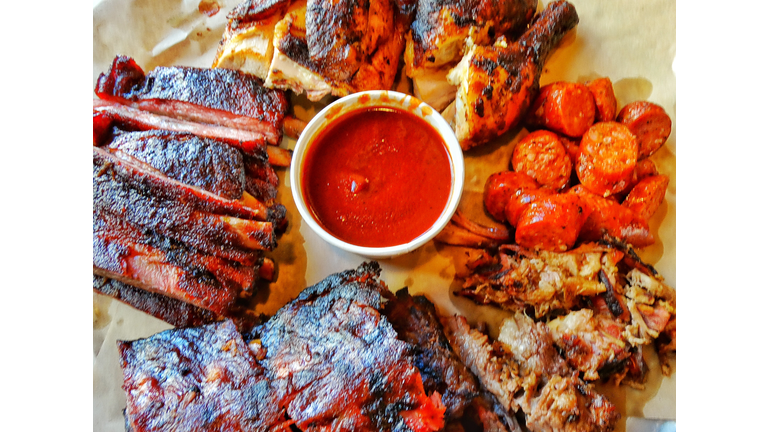 Texas Barbecue - ribs and BBQ souce