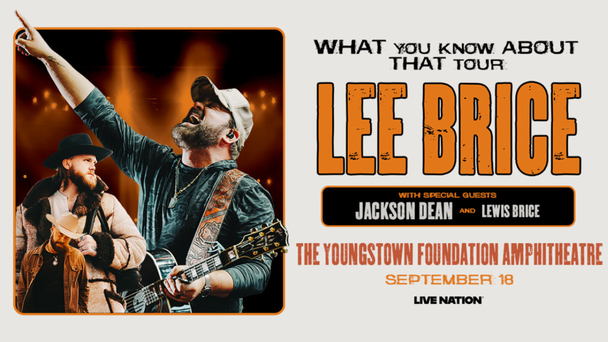 Win Tickets to See Lee Brice at the Youngstown Foundation Amphitheatre!
