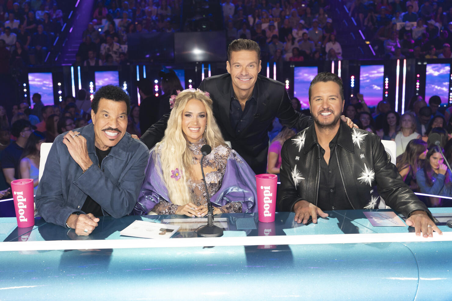 LIONEL RICHIE, CARRIE UNDERWOOD, RYAN SEACREST LUKE BRYAN