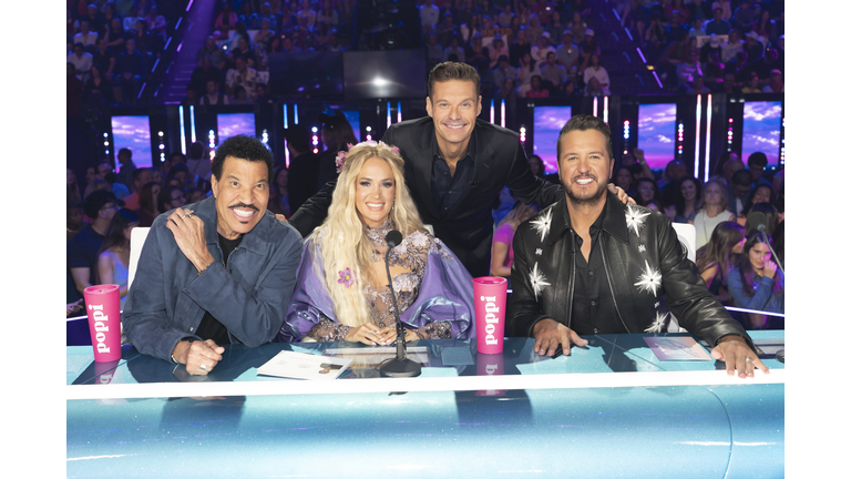 LIONEL RICHIE, CARRIE UNDERWOOD, RYAN SEACREST LUKE BRYAN