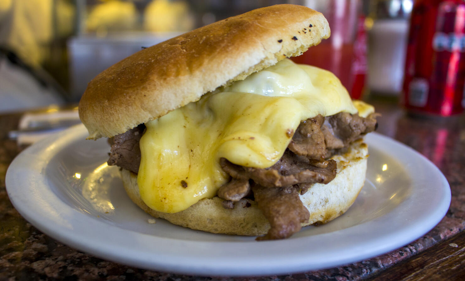 Barros Luco sandwich in Chile