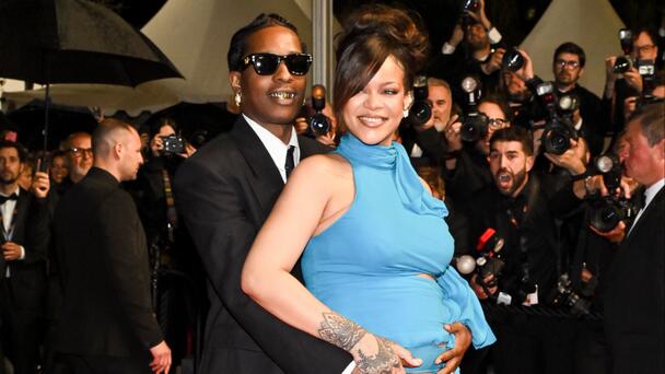 ASAP Rocky Embraces Pregnant Rihanna On Red Carpet At Cannes Film Festival