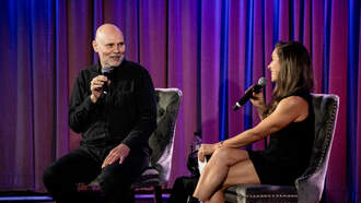 Billy Corgan , working on remembering the lyrics to his older songs !!