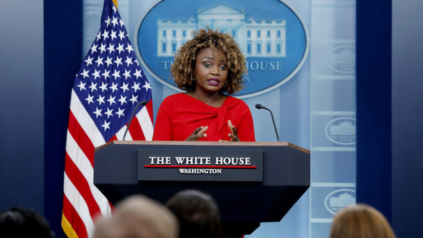 Press Secretary Karine Jean-Pierre Holds White House Media Briefing
