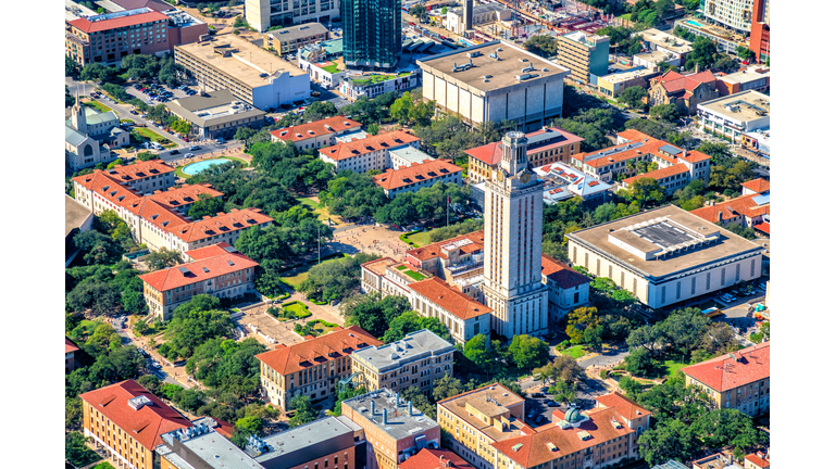High Over the University of Texas at Austin