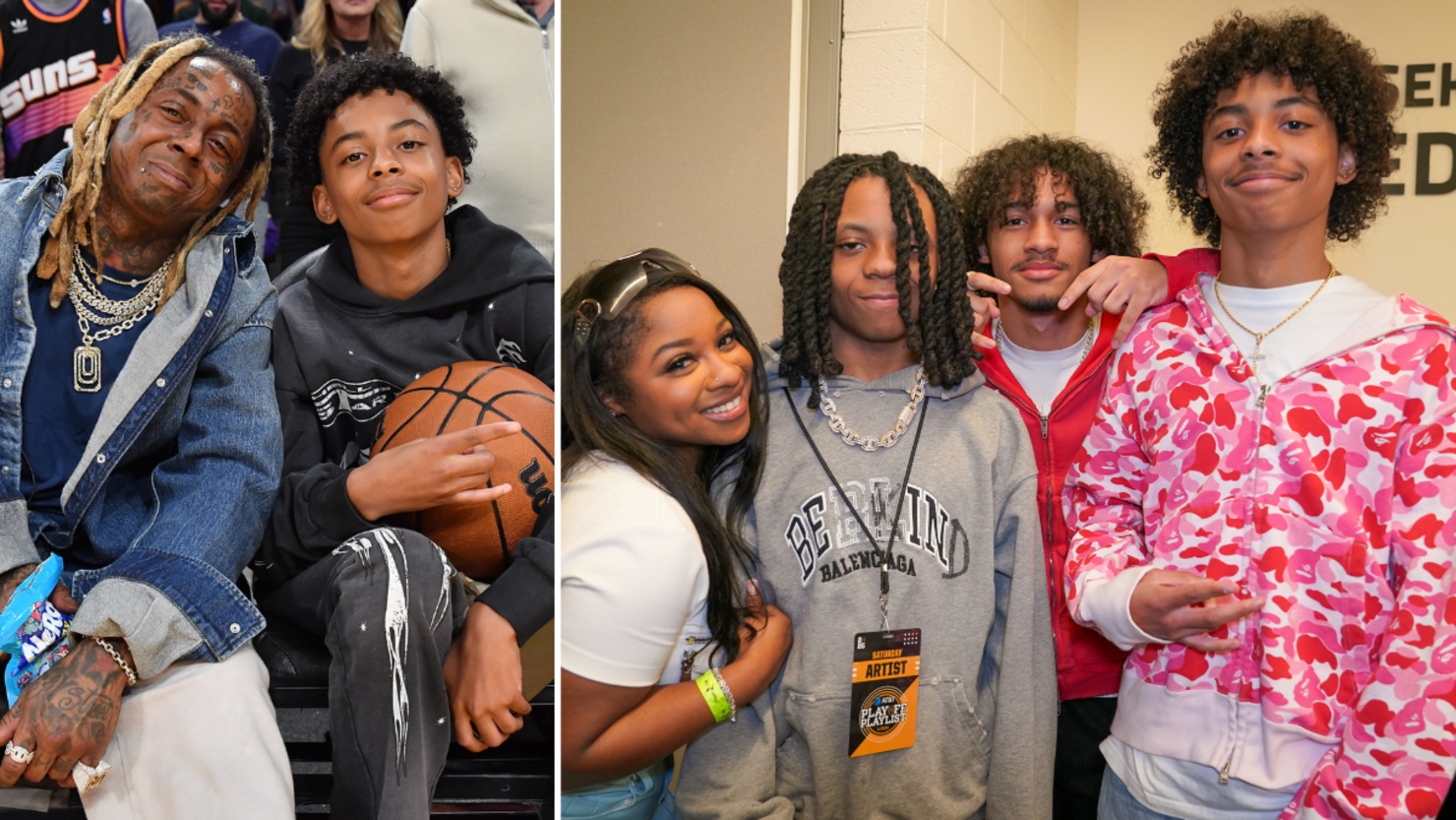 Lil Wayne, Kameron Carter, Reginae Carter, Neal Carter, Dwayne Carter III