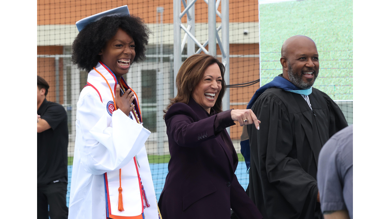 Former Vice President Kamala Harris, Compton High School, graducation