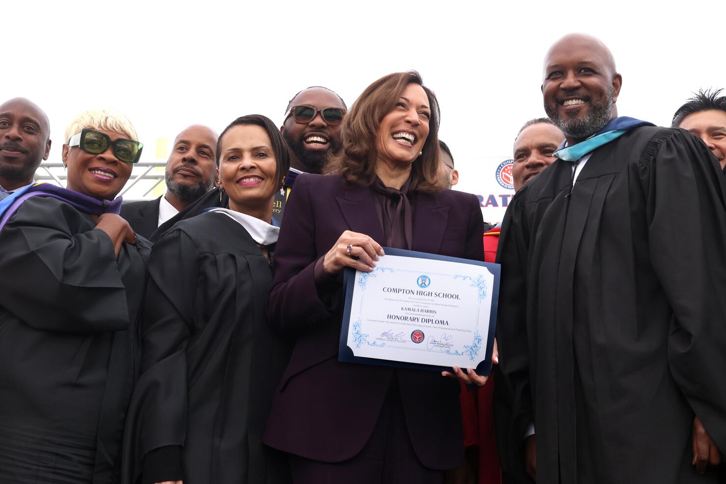 Former Vice President Kamala Harris, Compton High School, graducation