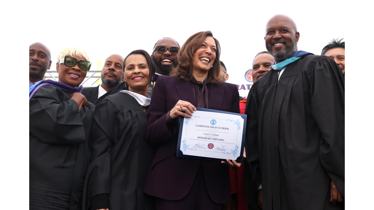 Former Vice President Kamala Harris, Compton High School, graducation