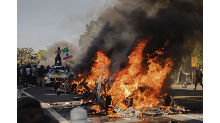Protests Erupt In L.A. County, Sparked By Federal Immigration Raids