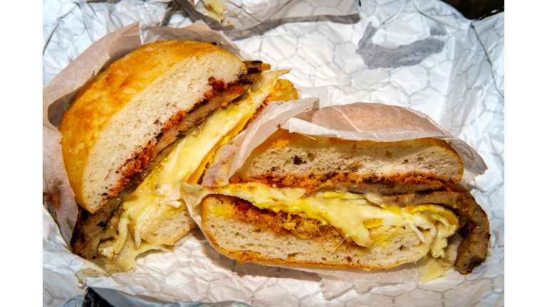 Sausage Egg Breakfast Sandwich