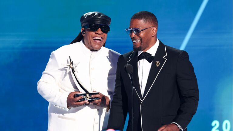 Jamie Foxx & Stevie Wonder