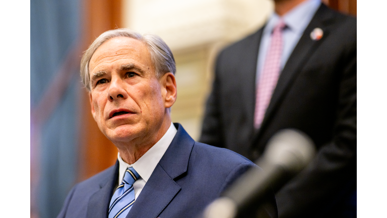 Texas Governor Abbott Holds Bill Signing To Create A Texas DOGE Office