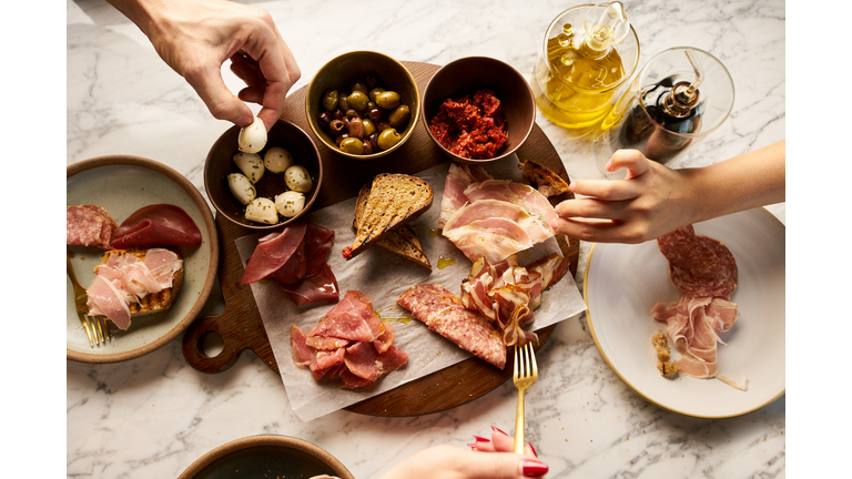 Traditional Spanish tapas for sharing with friends.