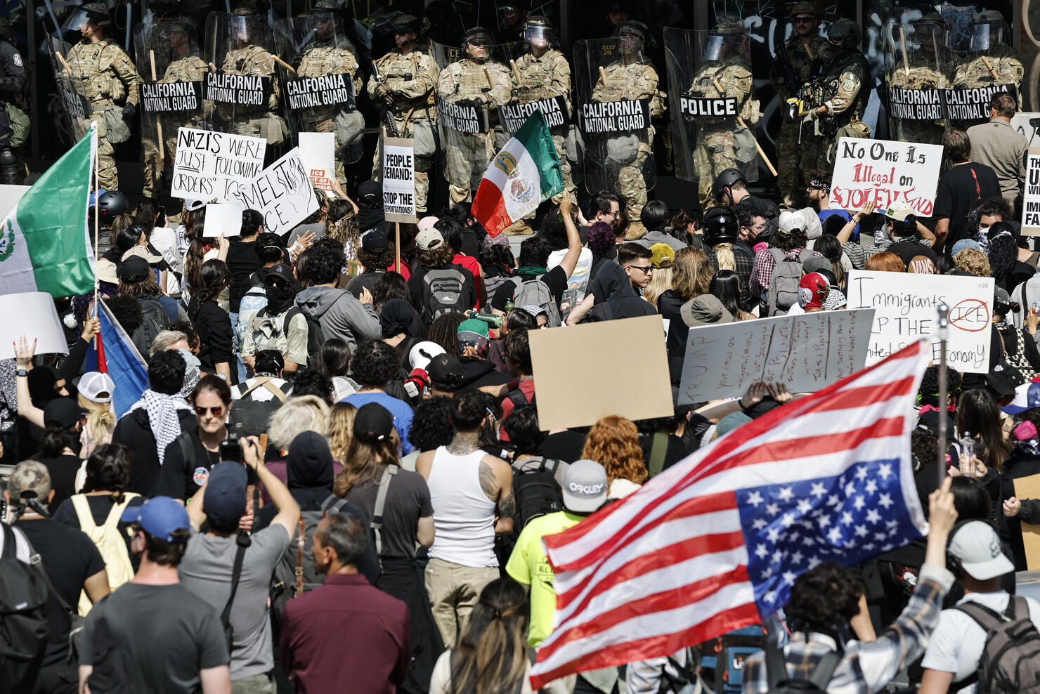 Protests Erupt In L.A. County Sparked By Federal Immigration Raids