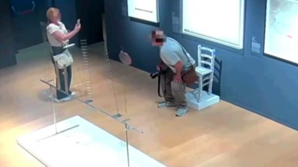Video Shows Tourist Smashing Crystal-Studded 'Van Gogh' Chair At Art Museum