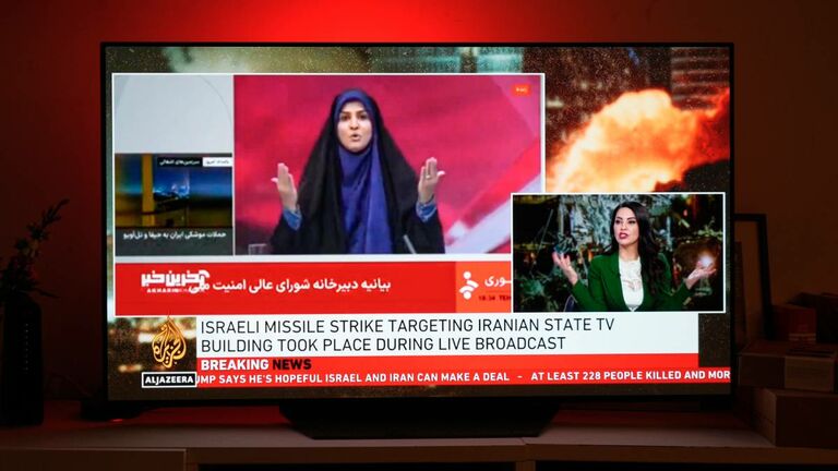 Israel Strikes Iranian State TV Station During Live Broadcast