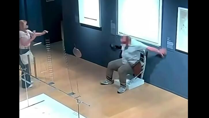 Watch: Clumsy Man Crushes Crystal-Covered Chair at Italian Art Museum