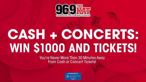 Cash + Concerts: Win $1000 and Tickets!