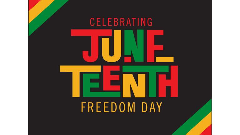 Juneteenth Freedom Day Celebration horizontal web banner design