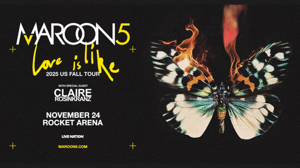 The Jeremiah Show wants to put you UP CLOSE to see MAROON 5 at Rocket Arena!