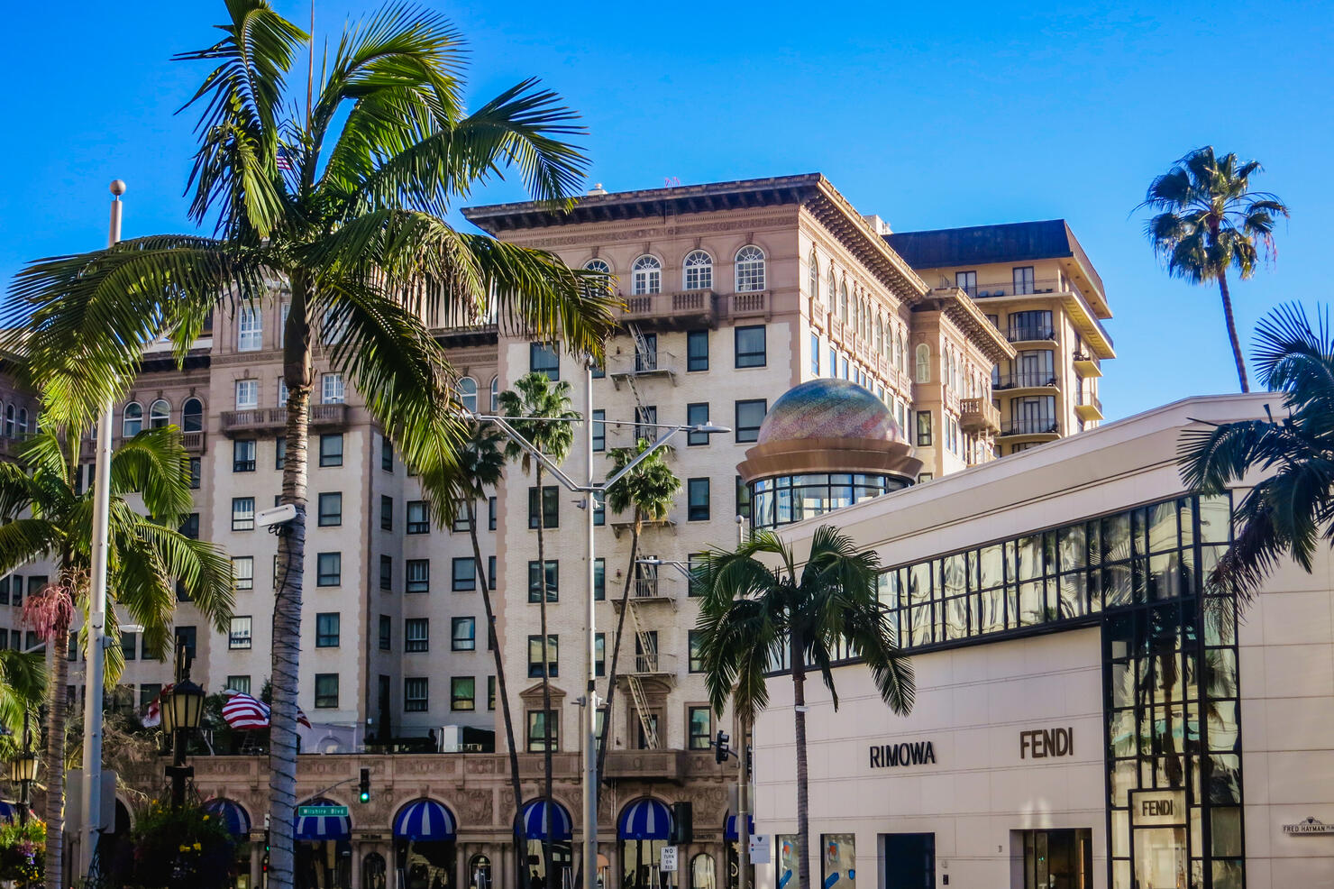 View of Wilshire Boulevard.