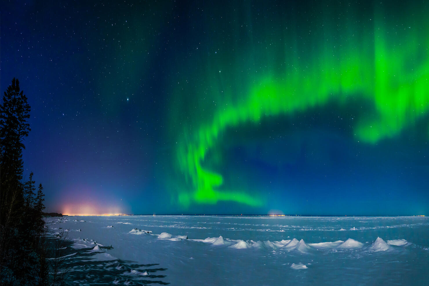 Aurora over Minnesota North Shore
