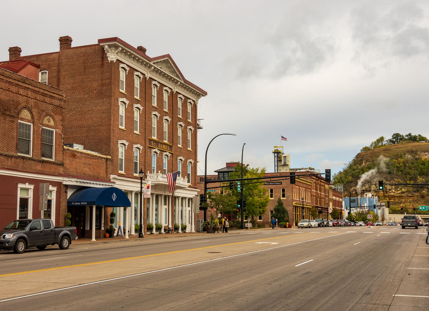 St James Hotel and Red Wing Shoe Company in Red Wing, MN