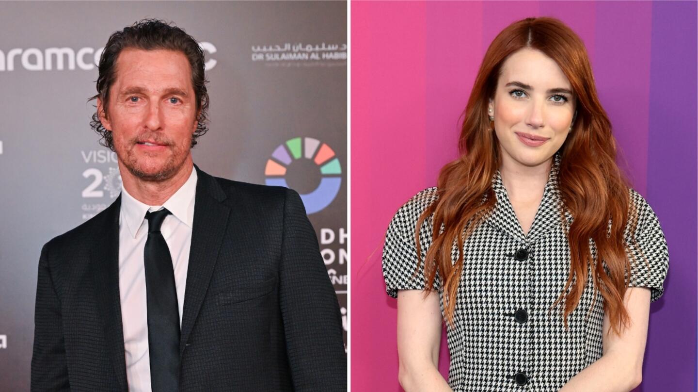 Matthew McConaughey & Emma Roberts Caught In Awkward Moment At Fashion Show