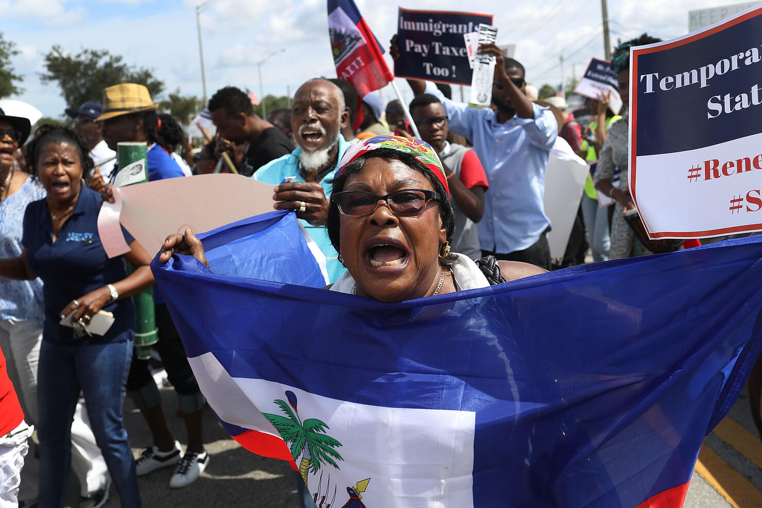 Immigration Activists Hold Rally Urging DHS To Renew Temporary Protected Status For Haitian Immigrants